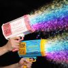 Electric 40-Hole Rocket Bubble Gun - Automatic Bubble Blaster for Kids