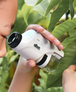 Compact LED Handheld Microscope 60X-120X - Portable Science Kit for Kids