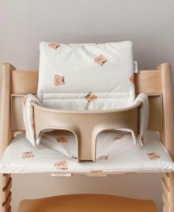 Portable Baby Dining Chair Cushion with Non-Slip Design and Animal Motifs