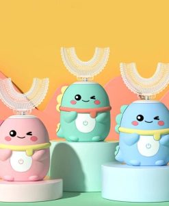 360° U-Shaped Kids Sonic Electric Toothbrush with Blue Light Disinfection