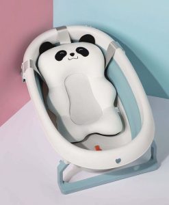 Soft Newborn Baby Bath Seat Cushion: Anti-Slip Foldable Tub Support Mat