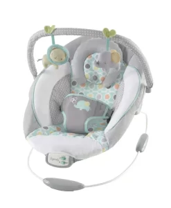 Deluxe Soothing Bouncer: Vibrating Plush Seat & Music Bed Chaise with 8 Melodies