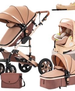 5-IN-1 Luxury Travel Baby Stroller with Car Seat Portable, Foldable, and Durable