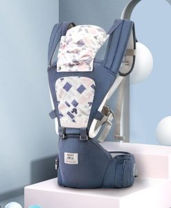 Versatile Baby Carrier with Hip Seat, Breathable & Adjustable Strap