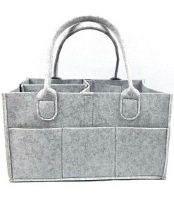 Multi-Purpose Baby Diaper Caddy Organizer with Foldable Design