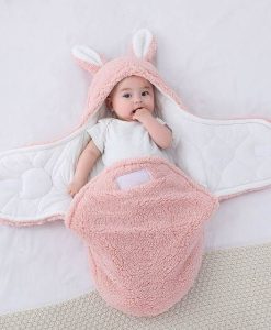 Cozy Cotton Baby Swaddle Sleeping Bag for Autumn & Winter - Thickened, Anti-Jump Quilt