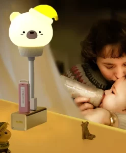 Adjustable Brightness Cartoon Night Light with Remote