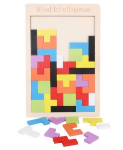 Tetris Montessori Early Education Kids Wooden Puzzle