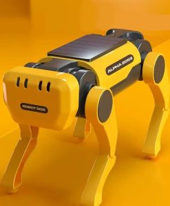 Eco-Friendly Solar-Powered DIY Mechanical Dog Robot Kit