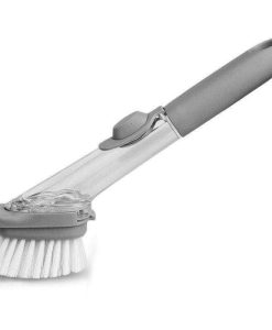 Multi-Functional Kitchen Cleaning Brush with Refillable Soap Dispenser
