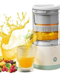 Compact USB Rechargeable Electric Juicer - Stainless Steel Blade, Multi-Fruit Capability, Easy Clean