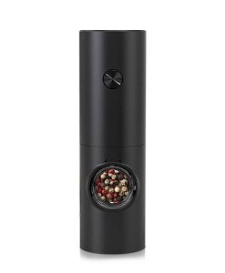Electric Salt & Pepper Grinder Set with LED & Adjustable Coarseness