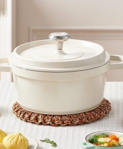 Aluminum Die-cast Non-stick Enamel Stockpot With Lid