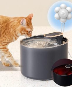 3L Smart Cat Water Fountain with Motion Sensor & LED Light