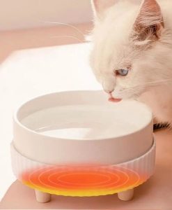 Eco-Friendly USB Rechargeable Heated Pet Water Bowl for All Dog Breeds