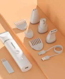 Mewoofun 4 in 1 Pet Electric Hair Trimmer with 4 Blades