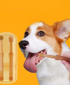 Universal Silicone Pet Toothbrush Kit for Dogs and Cats
