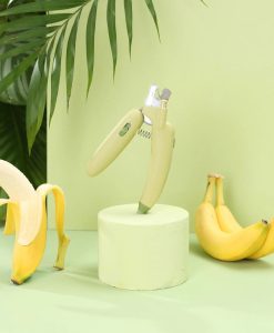 Banana Shaped LED Pet Nail Clipper & Multi-Functional Sharpener for Cats and Dogs