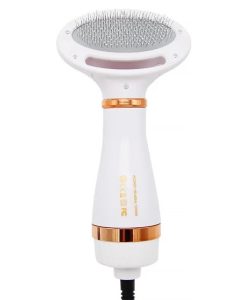 Hair Dryer and Comb Brush Portable Dog Hair Blower Adjustable Temperature Low Noise Pet Grooming Hair Dryer Puppy Fur Blower