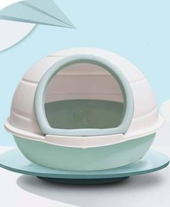 Space Capsule Cat Litter Box