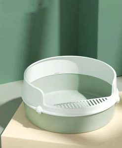 Spacious & Stylish Semi-Closed Cat Litter Box