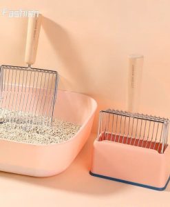 Durable Cat Litter Scoop with Wooden Handle