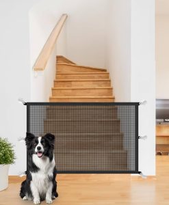 Versatile Indoor Pet Safety Fence: Foldable & Transparent Barrier for Dogs and Babies