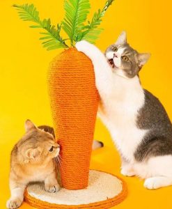 Delightful Carrot Sisal Cat Scratching Post