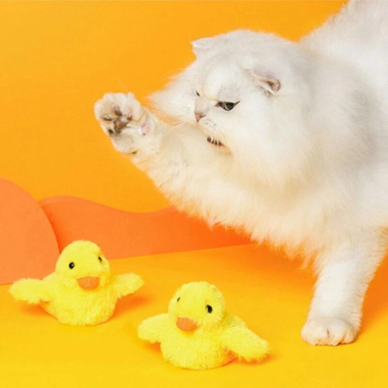 Interactive Electric Duck Toy for Cats: Flapping, Rechargeable, Bite-Resistant - Image 3