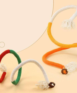 Interactive Cotton Rope Cat Teaser Toy Durable & Catnip-Scented