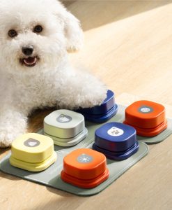 Interactive Dog Communication Button with Non-Skid Mat