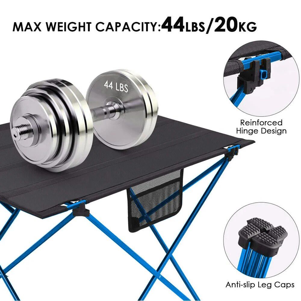 Ultra-Light Folding Outdoor Picnic Table Set with Aluminum Alloy Frame - Image 4