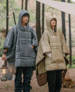 Portable Cloak-Style Thermal Sleeping Bag for Camping & Hiking