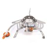Compact Wind-Proof Camping Gas Burner for Outdoor Adventures