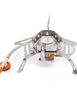 Compact Wind-Proof Camping Gas Burner for Outdoor Adventures