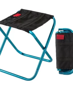 Compact Ultralight Aluminum Folding Outdoor Stool with Storage