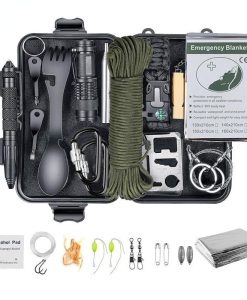 Ultimate Outdoor Survival Kit: 15-in-1 Tactical & First Aid Equipment for Camping and Adventure