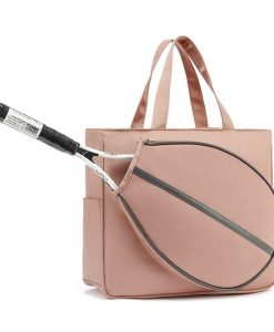 Multifunctional Tennis and Badminton Racket Bag - Portable, Waterproof, Unisex Shoulder Sports Bag