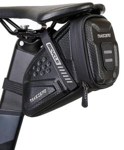 Waterproof Mountain Bike Saddle Bag with Reflective Design and Hardshell Protection