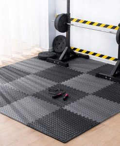 30x30cm Leaf Pattern Gym Mats - 12PC Non-Slip, Thick Fitness Floor Set