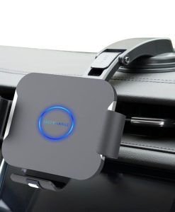 15W Dual Coil Wireless Car Charger Phone Holder with Fast Charging