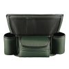 Luxury Leather Car Seat Organizer with Cup Holder & Tissue Pocket