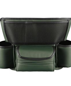 Luxury Leather Car Seat Organizer with Cup Holder & Tissue Pocket