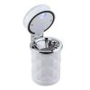 LED-Lit Portable Car Ashtray with Smoke Extractor