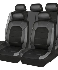 Universal PU Leather 9-Piece Car Seat Cover Set for 5-Seater Vehicles