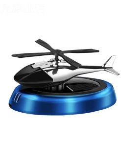 Solar-Powered Helicopter Car Air Freshener: Rotating Aroma Diffuser in 3 Elegant Colors