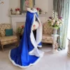 Wholesale Warm Faux Fur Trim Winter Bridal Cape Stunning Wedding