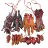 Halloween Horror Hanging Prop Fake Dead Mouse Bat Bloody Hand Feet