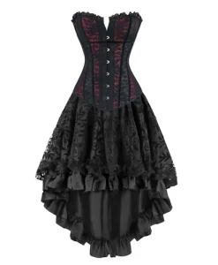 Women Gothic Victorian Corset Bustier Dress Renaissance Steampunk