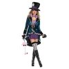 Halloween Alice In Wonderland Clock Mad Hatter Cosplay Costume Sexy